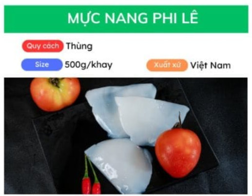 Mực nang phi lê