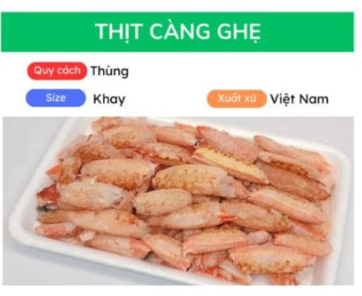 Thịt càng ghẹ